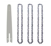 ZHLWei 4" 6" 8" Guide Plate and Saw Chain Set for Mini Electric Chainsaw Spare Chain Replacement Carpentry Accessorie Woodworker Garden