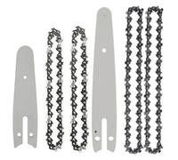 ZHLWei 4/6Inch Electric Chainsaw Chain Guide Saws Blades 1/4LP Sharp Garden Tools Saw Parts Accessories Steel Mini Chainsaws Chain Set