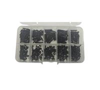 ZHLWei 400/800 pcs M2 Black Cross Tapping Screws Sorting Kit, Locking And Wood