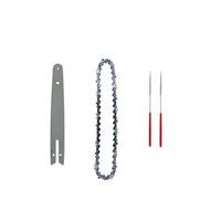 ZHLWei 8 Inch Chains and Guide Bar Mini Steel Chains Electric Saw Blade Electric Power Tool Saw Accessory Replacement Wood Cutting