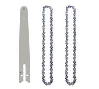 ZHLWei 8 Inch Chainsaw Guide Bar and Saw Chain Set 45 Drive Link Electric Saw 1/4''P for Brushless Electric Saw Wood Cutter Spare Chain