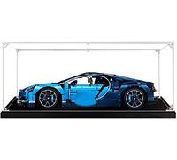 ZHLY Acrylic Display Case for Lego 42083 Technic Bugatti Chiron, 2 mm Thickness, 62 x 30 x 20 cm, Dustproof Protection