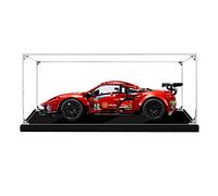 ZHLY Acrylic Display Case for Lego 42125 Technic Ferrari 488 GTE “AF Corse #51”Dustproof Protection Display Box Compatible with Lego 42125 (NOT Included Building Model) (2MM)
