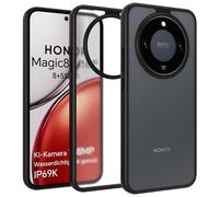 ZHMECOCASE Case for Honor Magic 8 Lite 5G - [Matte Translucent] [Military-Grade Protection] [Ultra-Slim Hybrid Design] Shockproof Phone Cover (Black)