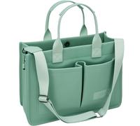 ZHMO Large Canvas Tote Bag for Women With Pockets,Laptop Crossbody Purses Everything Everyday Bag Handbags for Work Beach Gym, Canvs Brisk Green, L