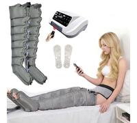 ZHNANDAMAI Compression Leg Massager, Lymphatic Drainage Massager with Smart Remote Control, Adjustable Air Pressure Massage Boots 0-240 mmHg for Daily Leg Relaxation, Gym Recovery and Home Use