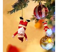 ZHNERY Christmas Ornaments Naughty Santa Decoration, Funny Secret Santa Christmas Decoration Gadget for Christmas Decorations Car Rearview Mirror Christmas Hanging Ornament Xmas Prank Gift