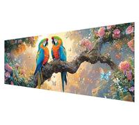 Zhngxogg Large Diamond Art Parrot, 5D Diamond Painting Kits for Adults Tree, DIY Full Drill Paint by Numbers Gems Crystal Art Kits for Adults, for Home Christmas Wall Decor Painting, 60x180cm F-43