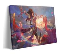 ZHNGYJNDE Genshin Impact Chasca Classic Game Minimalist Poster Decorative Painting Canvas Wall Art Living Room Poster Bedroom Painting 12 x 18 Inch (30 x 45 cm)