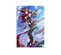 ZHNGYJNDE Genshin Impact Chasca Game Character Wall Art Picture Print Modern Family Room Decor 16 x 24 Inch (40 x 60 cm)