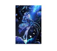 ZHNGYJNDE Genshin Impact Furina Classic Game Poster Decorative Painting Canvas Wall Art Living Room Poster Bedroom Painting 12 x 18 Inch (30 x 45 cm)