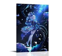 ZHNGYJNDE Genshin Impact Furina Classic Game Wall Art Picture Print Modern Family Room Decor 12 x 18 Inch (30 x 45 cm)