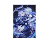 ZHNGYJNDE Genshin Impact Furina Game Wall Art Picture Print Modern Family Room Decor 12 x 18 Inch (30 x 45 cm)