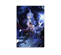 ZHNGYJNDE Genshin Impact Ganyu Game Art Wall Art Picture Print Modern Family Room Decor 16 x 24 Inches (40 x 60 cm)