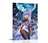ZHNGYJNDE Genshin Impact Ganyu Game Minimalist Art Wall Art Picture Print Modern Family Room Decor 12 x 18 Inch (30 x 45 cm)