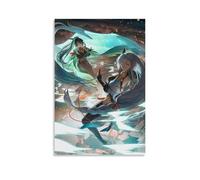 ZHNGYJNDE Genshin Impact Xianyun Game Character Art Poster Decorative Painting Canvas Wall Art Living Room Poster Bedroom Painting 12 x 18 Inch (30 x 45 cm)