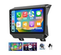 ZHNN Android 13 Car Radio Stereo Compatible with Jeep Wrangler JL 2018-2021/Gladiator JT 2020 2021, 9 Inch Car Radio with CarPlay &Android Auto GPS Navigation SWC Backup Camera (2G+64G)