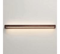 ZHNPJE 39.4in Long Wall Light Walnut Wood - Indoor 20W LED Linear Wooden Sconce Wall Lighting with Acrylic Shade Modern Creative Wall Lights for Bedroom, Living Room,Hallway (Warm Light)