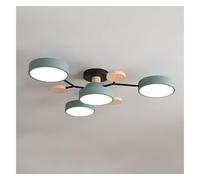 ZHNPJE Modern Semi Flush Mount Ceiling Light, Green-4