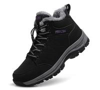 ZHNSHM Womens Winter Snow Boots Lightweight Casual Water Resistant Shoes Anti-Slip Fully Fur Lined Trekking Backpacking Hiking Boot