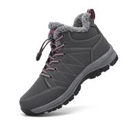 ZHNSHM Womens Winter Snow Boots Lightweight Casual Water Resistant Shoes Anti-Slip Fully Fur Lined Trekking Backpacking Hiking Boot