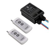 ZHOFONET 2-Terminal Silver Contact 1A 240VAC Normally Open Relay Switch, Manual Operation, Surface Mount, Screw Connector, 984ft Long Range Wireless Remote Control for Outdoor Light, Garage Door