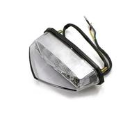 Zhoiustcv Motorcycle Light Tail Brake Universal 12V Motorcycle LED Tail Light Rear Fender Brake Stop Warning Light License Plate Lamp(White)