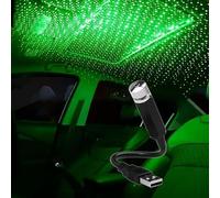 Zhonghua Car Mini Projector Lamp, USB LED Car Roof Star Night Light, Green (1 Pack)