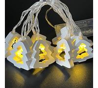 zhonghua Heart Wood String Light, 3M 20LED Heart Wood String Lights Indoor String Lights Star String Lights Battery Operated (Christmas Tree, Warm White)