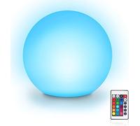 Zhonghua LED Ball Mood Light, 16 Color, 4 Light Modes, Rechargeable, Remote Control, Waterproof, 12CM