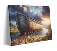 ZhonghuiBo Noah's Ark Canvas Art Poster Music Canvas Posters for Bedroom Wall Art Decor Posters & Prints 08x12inch(20x30cm) Frame-style