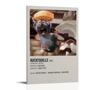 ZhonghuiBo RATATOUILLE Movie Poster Music Canvas Posters for Bedroom Wall Art Decor Posters & Prints 08x12inch(20x30cm) Frame-style