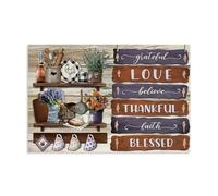 ZhonghuiBo Village Christian Kitchen Sign Poster Music Canvas Posters for Bedroom Wall Art Decor Posters & Prints 20x30inch(50x75cm) Unframe-style
