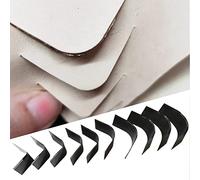 ZHONGJIUYUAN 10 Size Cutting Dies Mold Wallet End DIY Corner Round Carbon Steel Edge Punching Craft Hole Punches Belt Leather Tool Set Handmade