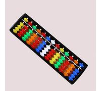 ZHONGJIUYUAN 13 Column Portable Arithmetic Colorful Beads Mathematics Calculate Tool Abacus
