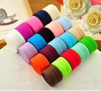 ZHONGJIUYUAN Cotton Twill Tape - 20 roll Spandex Bias Binding Elastic Trim Tape Clothes Hat Craft Patchwork Seam Underwear - 6/8",20mm