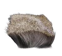 ZHONGJIUYUAN fly tying materials Natural Color Deer Hair Patch for muddlers hoppers humpies deer body fur dry flies bodies tails wings, 8x8cm, 1pc