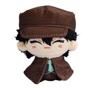Zhongkaihua 12CM Bungo Stray Dogs Pendant Dazai Osamu Nakajima Atsushi Nakahara Chuuya Plush Anime PP Cotton Car Bag Home Keychain Decoration Pendant For Fans