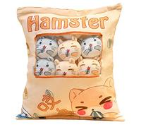 Zhongkaihua 1Bag Animal Snack Pillow Kawaii Bear Animal Mini Snack Pillow for Teens