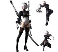 Zhongkaihua 2B Figure 2Bautomata Anime Movable Super Action Figures 25CM Statue 2B yorha Figurine Interchangeable Accessories Model Collectible Gifts