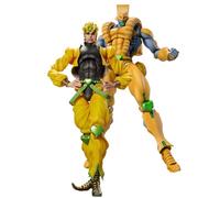 Zhongkaihua 2PCS Anime Figure Jotaro Super Action Figure Model Star Platinum Super Action Statue Figure 25CM Joint Movable Anime PVC Figurine Ornament(The World+Dio Brando)