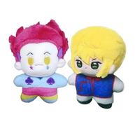Zhongkaihua 2pcs Kurapika Hisoka Plush Pendants Anime Figure Soft Stuffed 12CM Bag Backpack Cute Pendant Decorations Ornaments Anime Merch Gifts