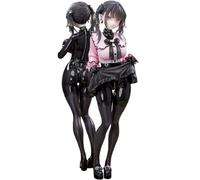 Zhongkaihua 2PCS Kurokawa Miu Figure Bodysuit Style Interchangeable Face Figure Illustration Jiraikei Statue 25CM Action Figure Decorations Gifts