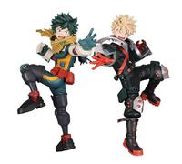 Zhongkaihua 2pcs MHA Anime Figures Midoriya Izuku VS Katsuki Bakugou Action Figure Statue 16cm Anime Model Collection Desktop Ornament Gifts