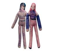 Zhongkaihua 2pcs Mizi/Sua Plush Human-Shaped Anime Soft Stuffed with Twistable Funny Pillow Throw Sofa Bedroom Home Decorations Collectibles Gifts