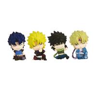 Zhongkaihua 4pcs JJBA Figures Dio Brando Figure Joseph/Jonathan Joestar Action Figure Caesar Zeppeli 5CM Sitting Model Cartoon Cute Anime Mini Figurine Collection Desktop Decorations