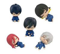 Zhongkaihua 5Pcs Blue Lock Isagi Yoichi Figure Chigiri Hyoma Sleeping Ver Figurine 5CM Anime Model Statue Home Desk Decoration Gift