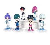 Zhongkaihua 8Pcs Blue Lock Figure Isagi Yoichi Bachira Meguru Figurine PVC Statue Christmas Decoration Ornaments Collectible Gift 9.5 CM