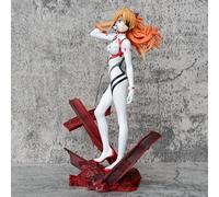 Zhongkaihua 9.84 Inch Asuka Langley Soryu Figure - Theater Edition Costume Uniform - Anime Periphery Figurine Pvc Model Statue Decoration Collectible (25CM)