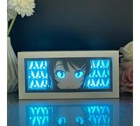 Zhongkaihua Adolescent Idiots Don't Dream of Bunny Girls Anime Paper Sculpture Table Lamp Creative 3D Paper Shadow Night Light Box with Frame